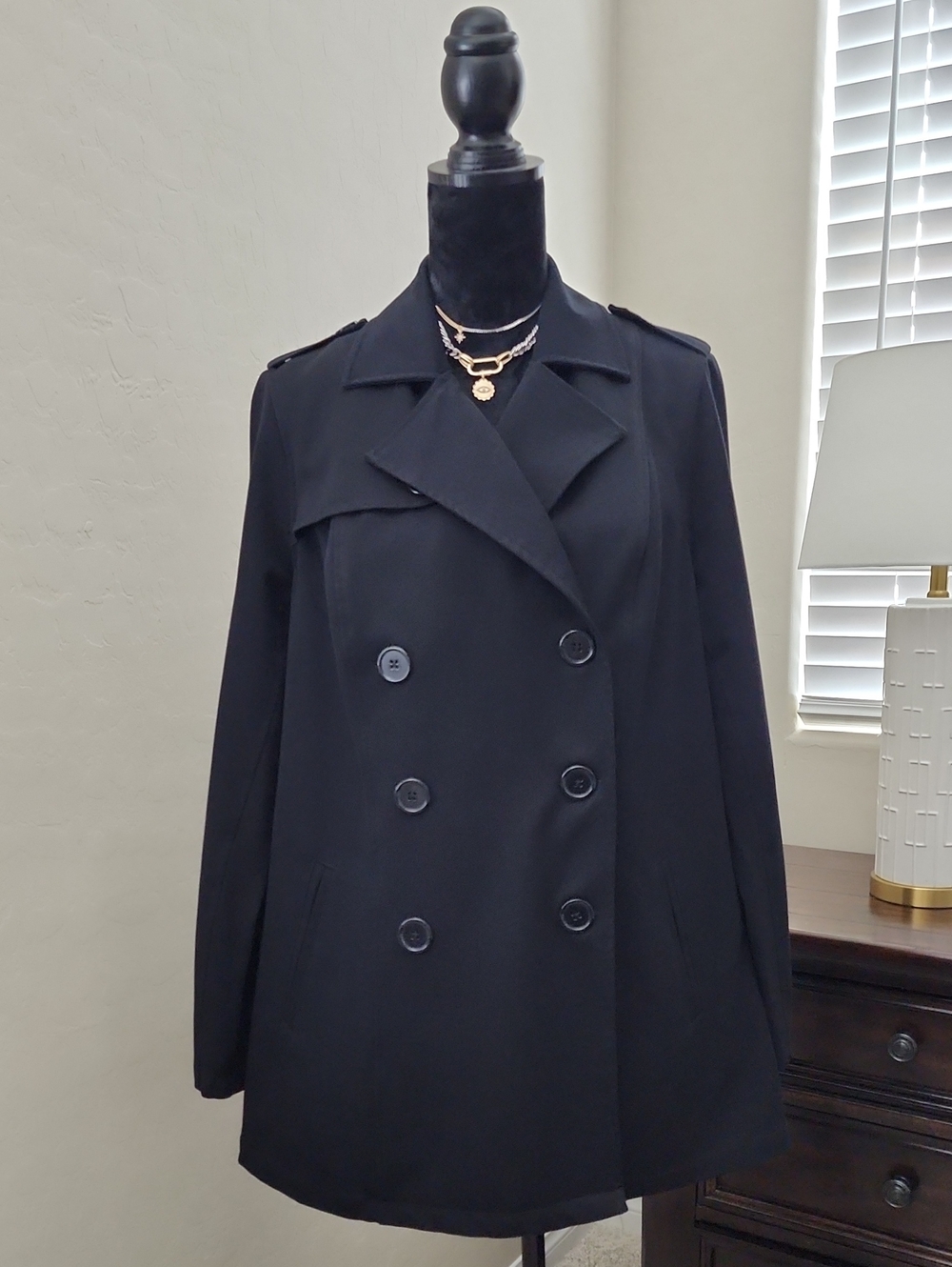 torrid Black Double-Breasted Trench Coat